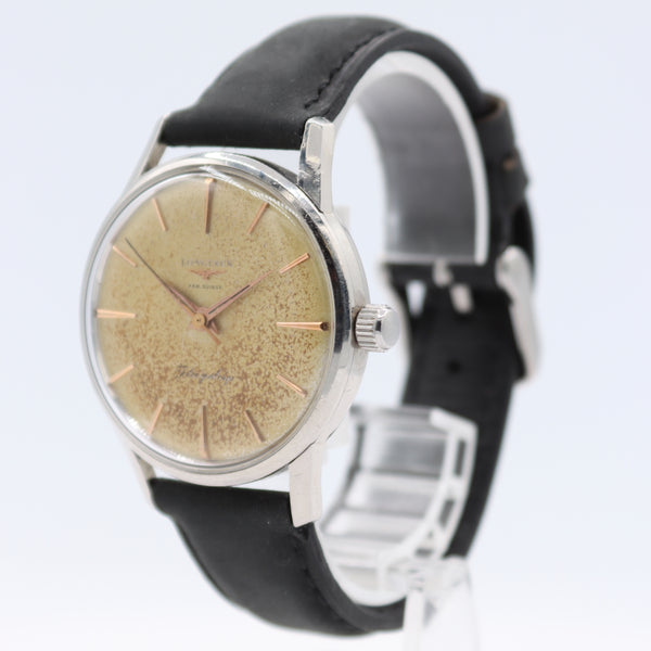 Vintage 35.5mm 1958 Longines Flagship Oversized Men's Wristwatch 30LS Steel