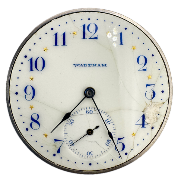 Antique 12s 1894 Waltham 15j Mechanical Pocket Watch Movement 220 USA