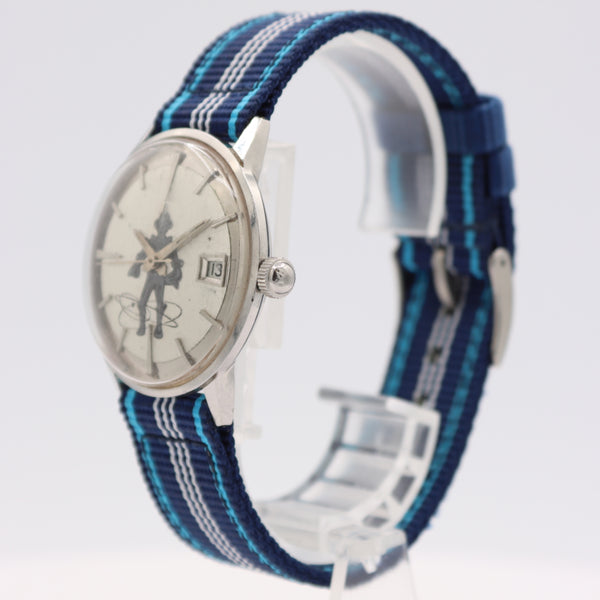 Vintage 34mm Tissot Seastar Seven Men's Mechanical Wristwatch Steel Robot Dial