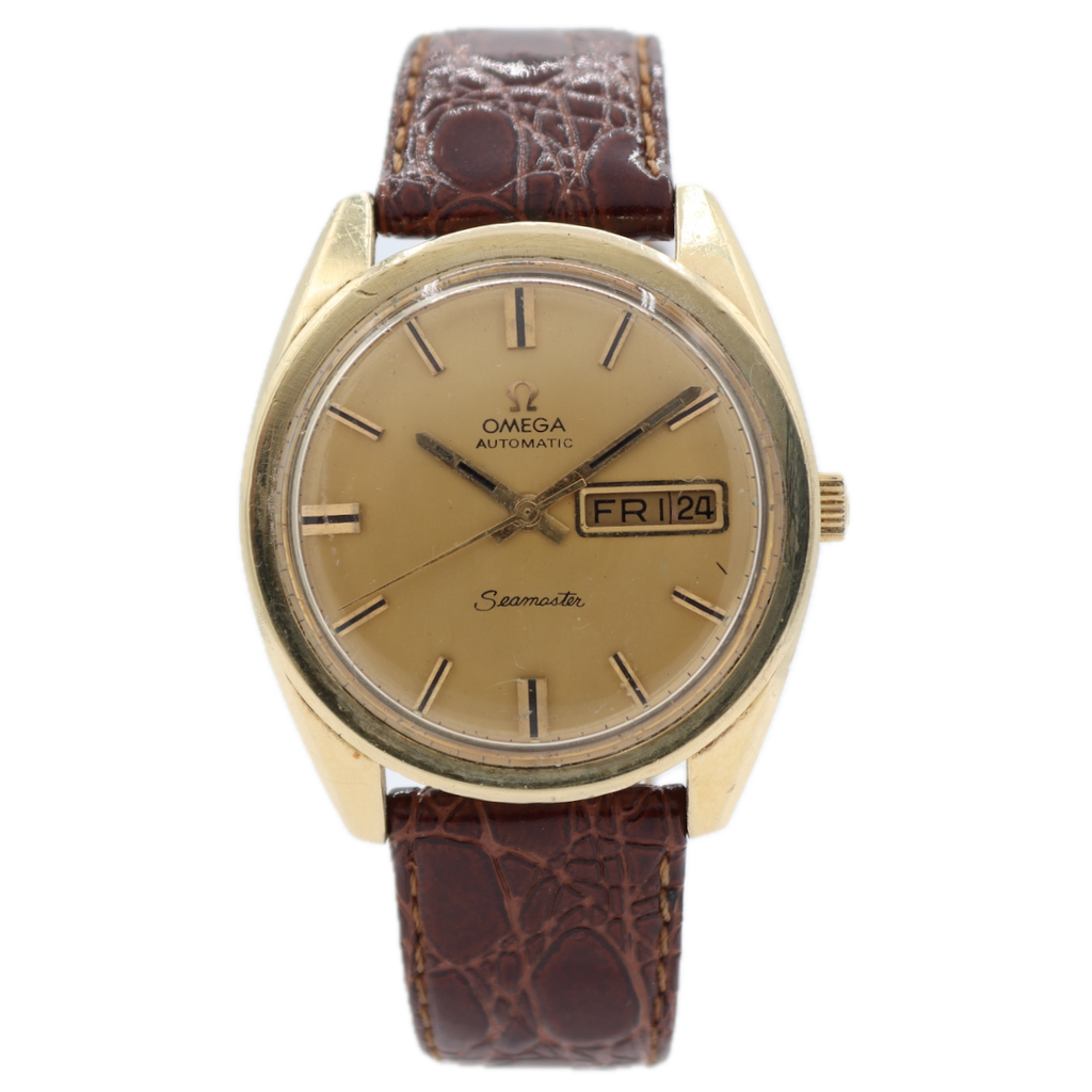 Vintage 1969 Omega 166.032 Seamaster Day Date Men's Automatic Wristwatch 750