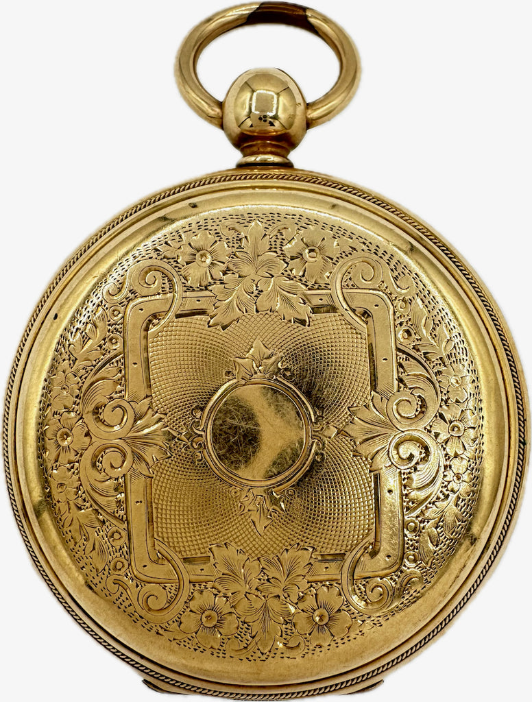 Antique 18 Size J. Boss Hunter Pocket Watch Case Gold Filled Key Wind USA