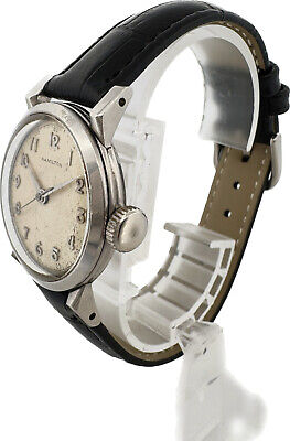 Vintage Hamilton Steeldon 18 Jewel Men Mechanical Wristwatch 748 Stainless Steel