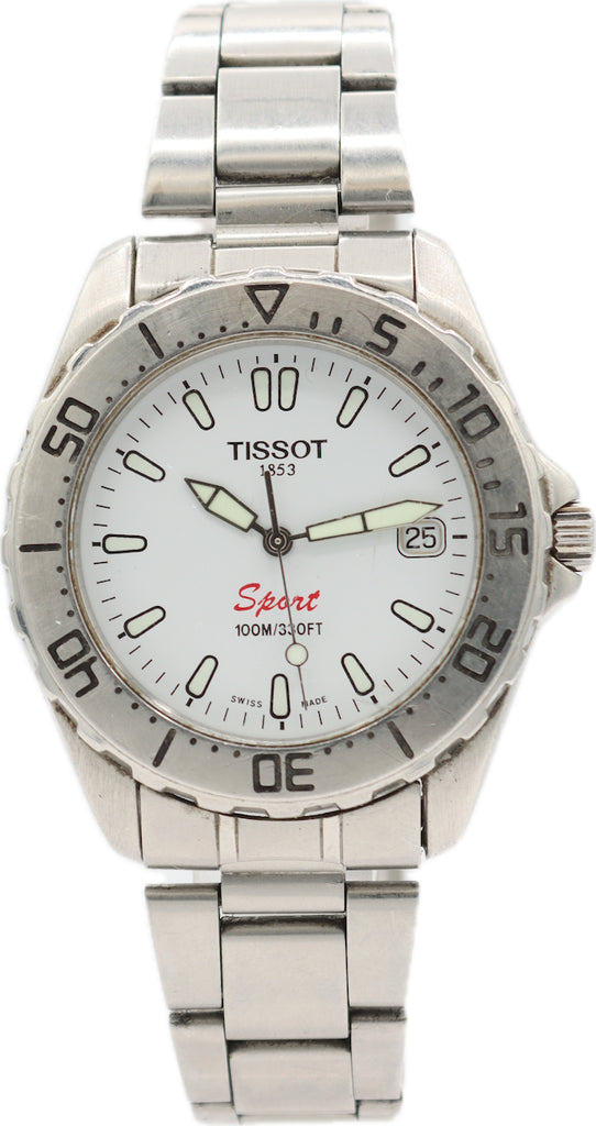 40mm Tissot Sport Diver Men's Quartz Wristwatch Swiss Made Stainless Steel