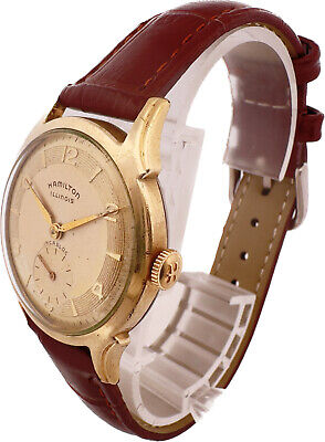 Vintage Hamilton Illinois Debonair G 17J Men Mechanical Wristwatch 9523 10k RGP