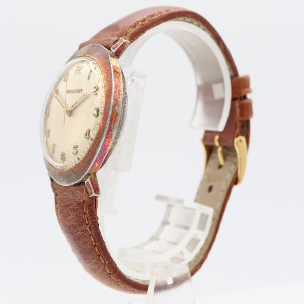 Vintage 34mm Accutron Oval Bezel Men's Tuning Fork Wristwatch 214 USA 10k GF
