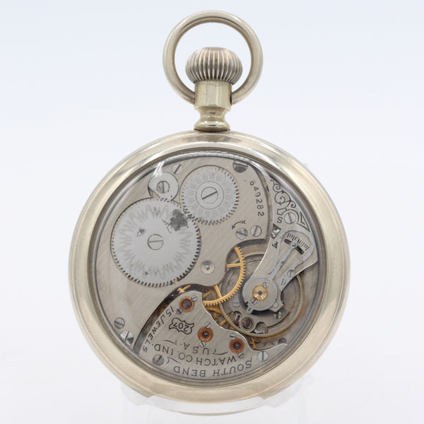 Antique 16s 1910 South Bend Salesman Multicolor Mechanical Pocket Watch 207