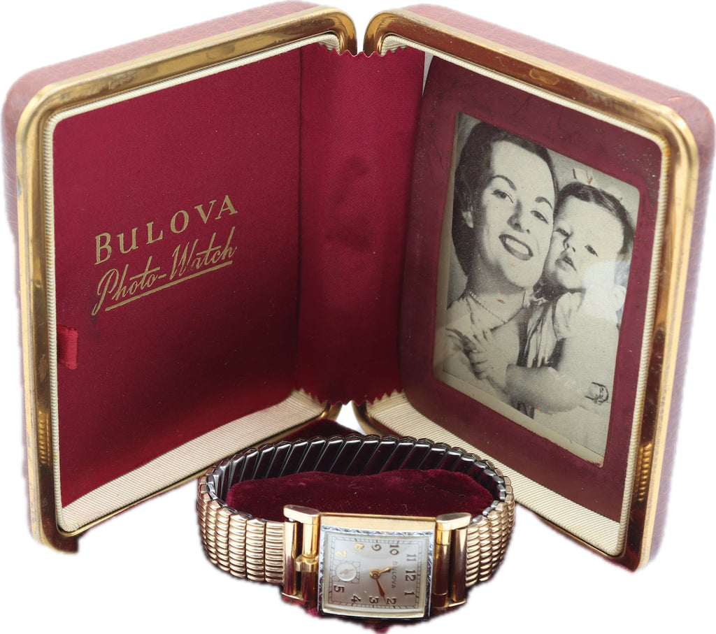 Vintage 1950 Bulova Photo Watch Men's Mechanical Wristwatch USA 10k RGP NOS