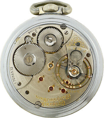 Antique 18 Size Waltham Vanguard 23 Jewel Mechanical Railroad Pocket Watch Runs