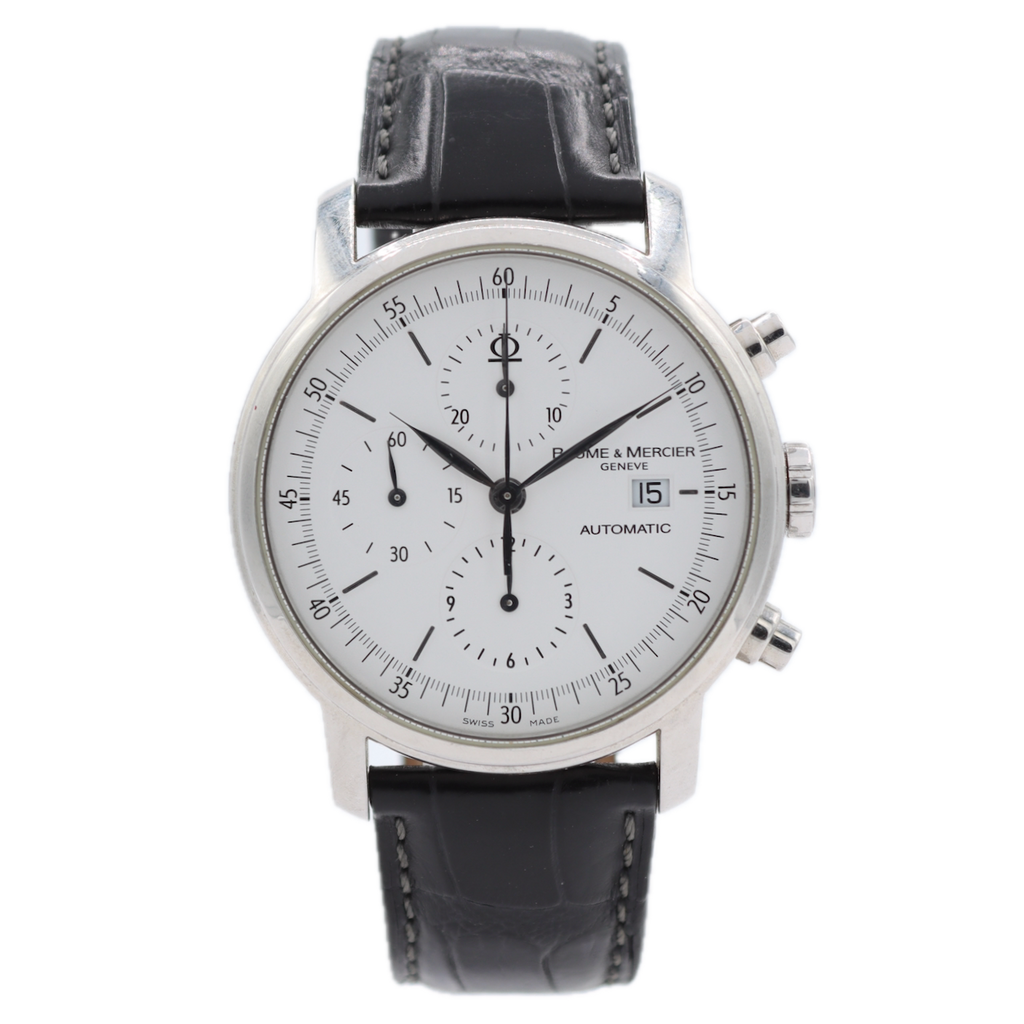 42mm 2010 Baume & Mercier 65533 Classima Men's Automatic Chronograph Wristwatch