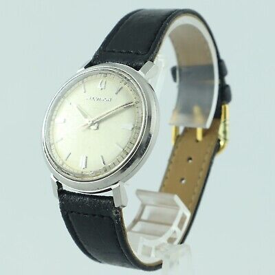 Vintage Bulova Accutron Men's Tuning Fork Wristwatch 214 Steel w Pie Pan Runs
