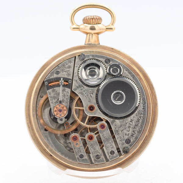 Antique 1896 Elgin 7 21J Mechanical Railroad Pocket Watch 162 20 YearGF USA Runs