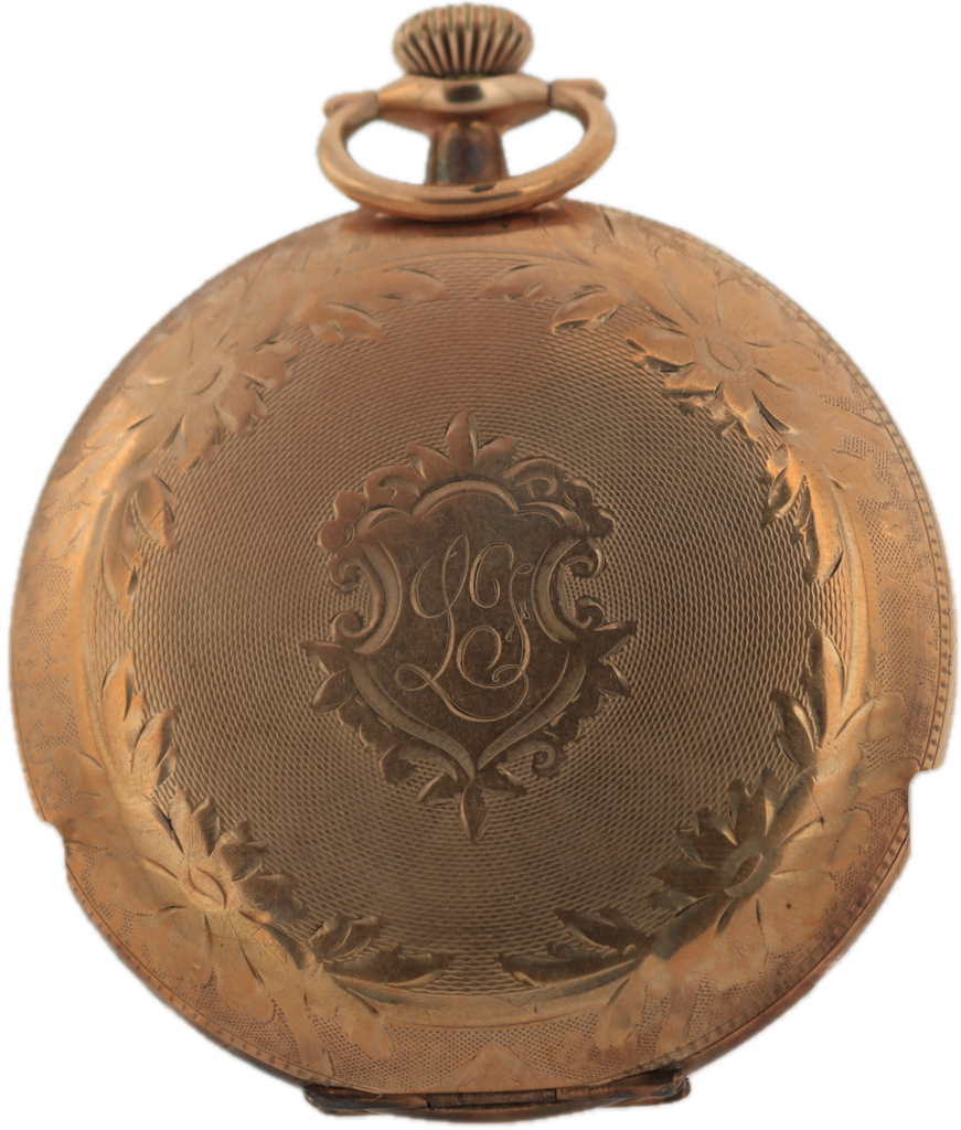 Antique 12s 1917 NY Standard Shield 15J Hunter Pocket Watch Excelsior 20 Year GF