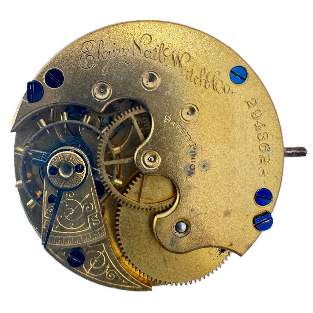 Antique 6s 1888 Elgin 7j Mechanical Hunter Pocket Watch Movement 95 USA