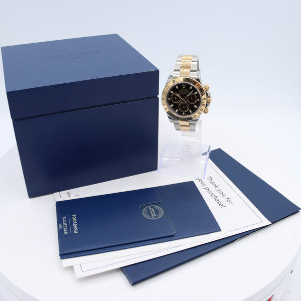 40mm Rolex 116523 Daytona Men's Chronograph Wristwatch Swiss Steel & 18k