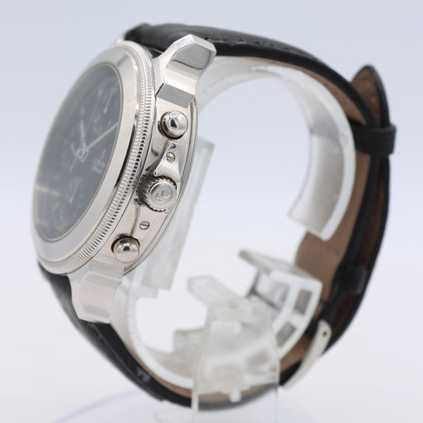 Vintage Corum 77.111.20 Stacked Sub Black Men's Chronograph Wristwatch ETA 7750
