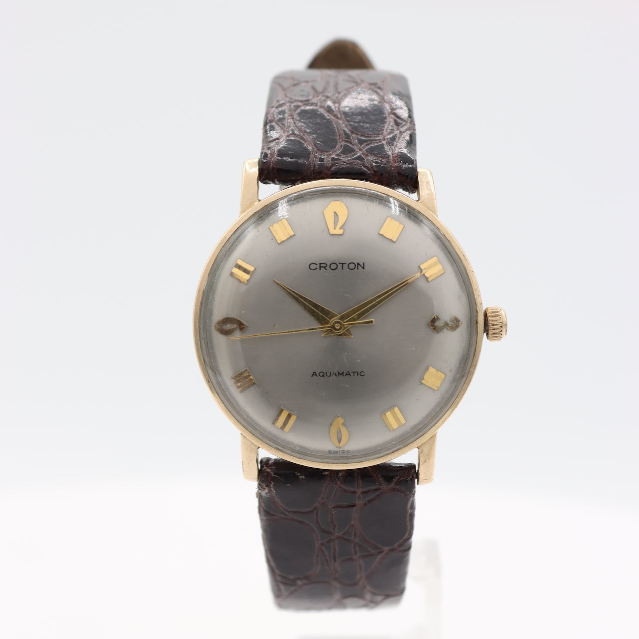 Vintage Croton 6E-S-C Aquamatic Men's Automatic Wristwatch Swiss