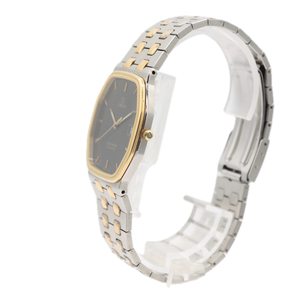 Vintage Omega 1430 Seamaster Men's Quartz Wristwatch Swiss Steel