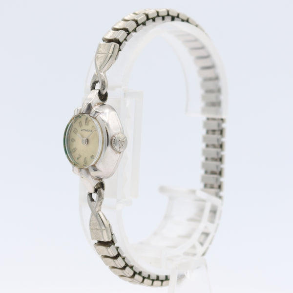 Vintage Wittnauer Cocktail Ladies Mechanical Wristwatch 6N7G Swiss 10k GF