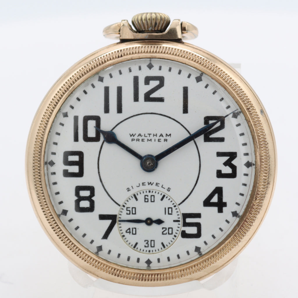 Vintage 16s 1941 Waltham 21j Mechanical Pocket Watch 1621 Riverside 10k RGP