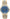 Vintage 33mm Mathey-Tissot Blue Dial Men's Automatic Wristwatch 10k Gold Filled