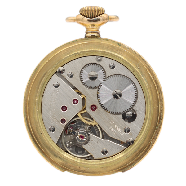 Vintage 50mm Croton Ancre de Precision 17j Mechanical Hunter Pocket Watch