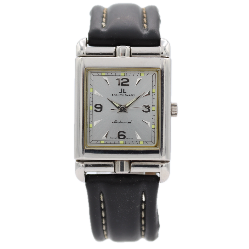 Jacques Lemans 1-804 "Reverso" Men's Mechanical Wristwatch ETA 2660 Swiss Steel
