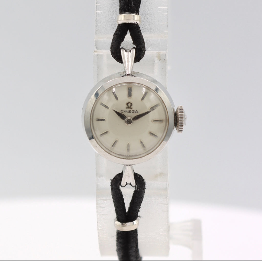 Vintage 17mm Omega 2945 Cocktail Ladies Mechanical Wristwatch 483 Swiss Steel