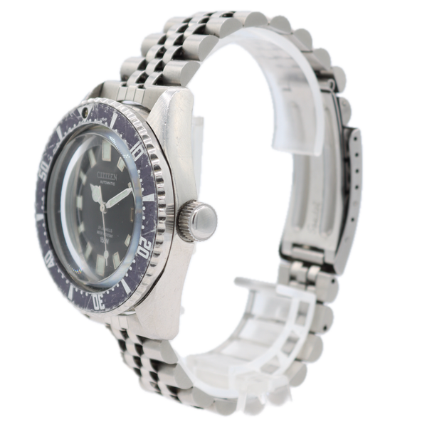 Vintage Citizen 52-0110 Challenge Diver 21j Men's Automatic Wristwatch Steel