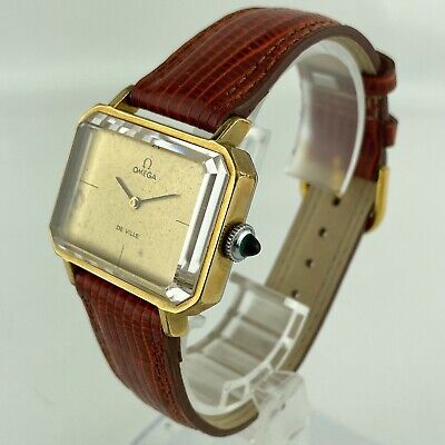 Vintage Omega 5110379 De Ville 17Jewel Men Mechanical Wristwatch 525 Rectangular