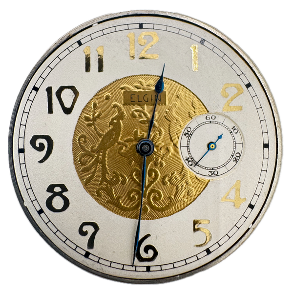 Antique 12s 1919 Elgin 15 Jewel Mechanical Pocket Watch Movement 314 USA