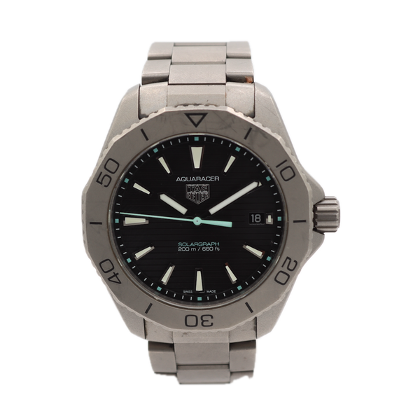 Tag Heuer WBP1180.BF0000 Aquaracer Men's Quartz Wristwatch Swiss Titanium