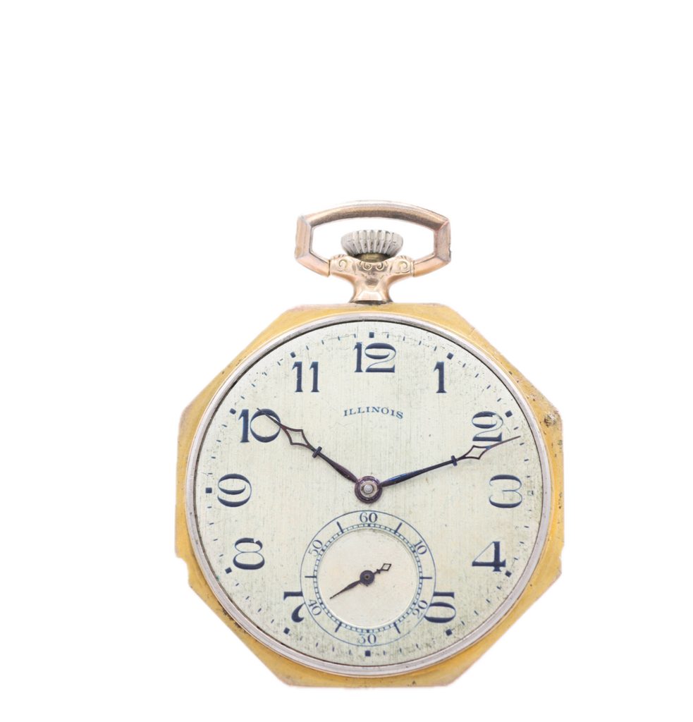 ILLINOIS 12S PENN SPECIAL 19J POCKETWATCH IN ROSE GOLD-FILLED CASE shops