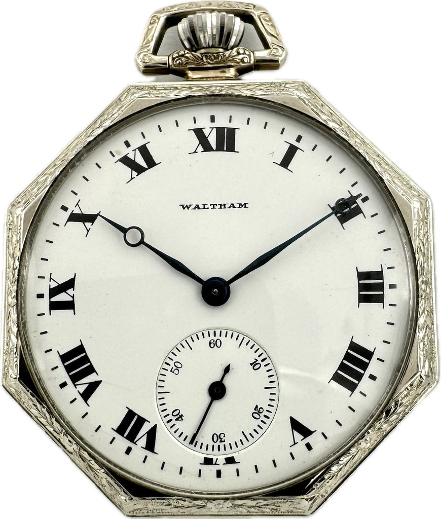 Waltham octagon pocket watch sale