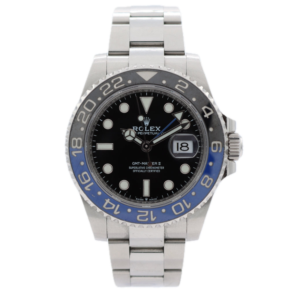 40mm Rolex GMT Master II Men's Automatic Wristwatch 3285 Swiss Steel "Batman"