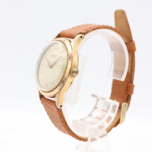 Vintage Remington Rand Men's Automatic Wristwatch 1361 Swiss Steel & Gold Tone