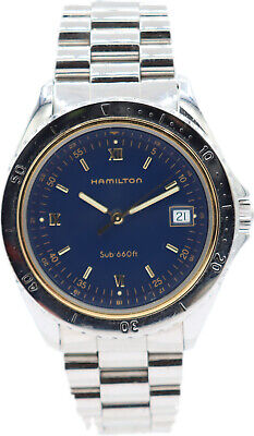 Vintage 38mm Hamilton 9744A Sub 660ft Men's Quartz