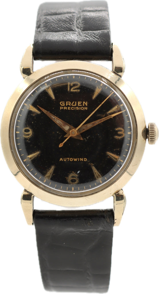 Vintage 32mm Gruen Precision Men's Bumper Automatic Wristwatch