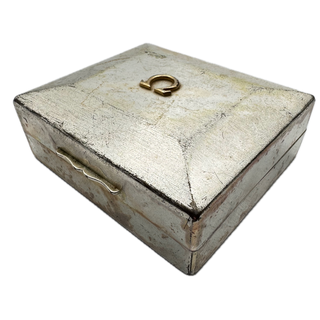 Vintage Omega New Teddington Geneva Observatory Men's Wristwatch Box Swiss Metal