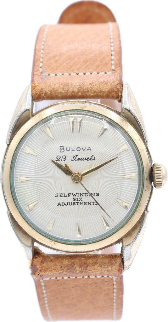 Vintage 30mm 1956 Bulova 23 Jewel Men s Automatic Wristwatch 10BPAC US thewatchpreserve