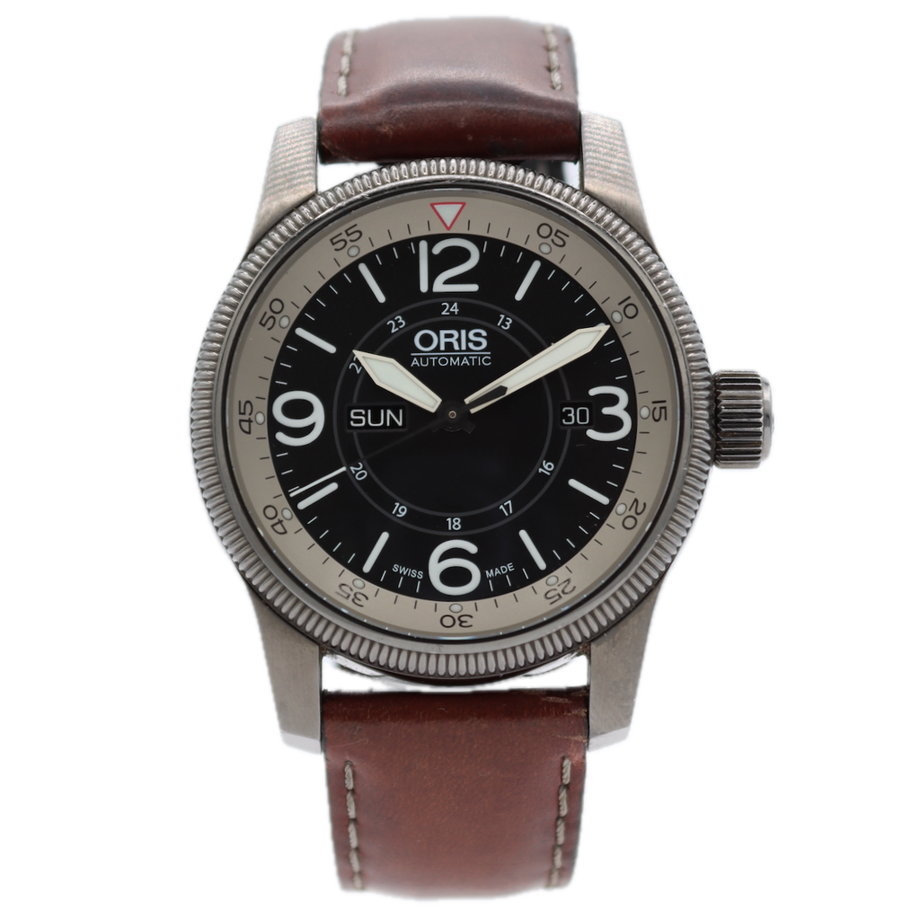 44mm Oris Big Crown Timer Men's Automatic Wristwatch 735 Swiss Steel With Kit