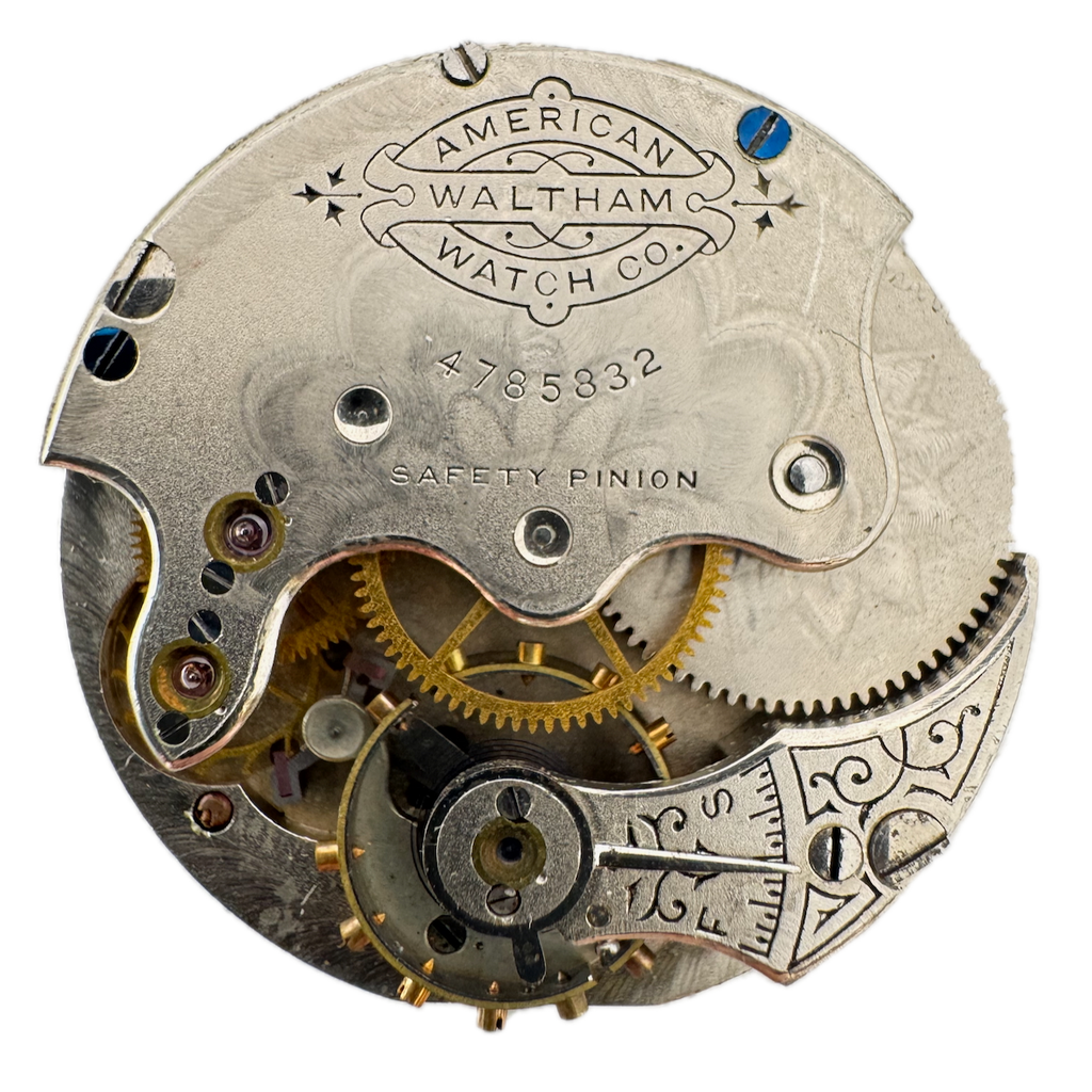 Antique 0s Waltham 1882 Mechanical Hunter Pocket Watch Movement F USA fRepair