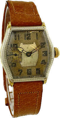 Vintage Illinois Special Model B 15 Jewel Men's Manual Wristwatch 14k GF TwoTone