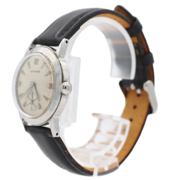 Vintage 31.5mm Wittnauer 17 Jewel Men's Mechanical Wristwatch 10SB Swiss Steel