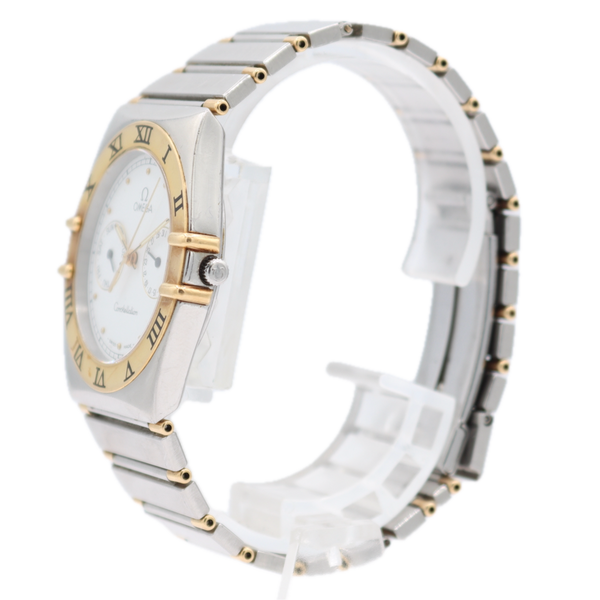 Vintage 34mm Omega 396.1070 Constellation Men's Quartz Wristwatch 1445 Two Tone