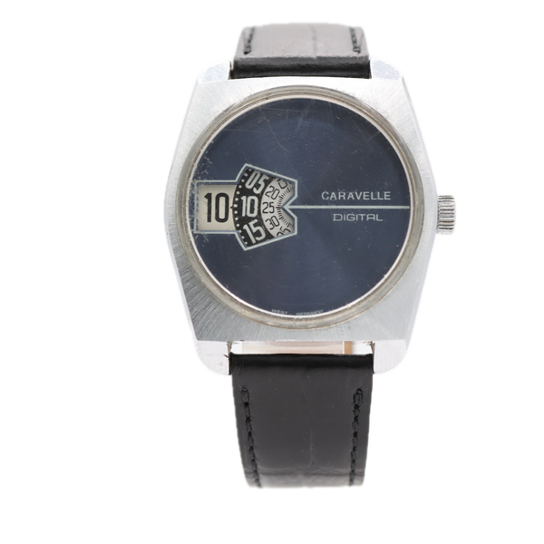 Vintage 35mm Caravelle Digital Men s Mechanical Wristwatch 11 OWU West thewatchpreserve