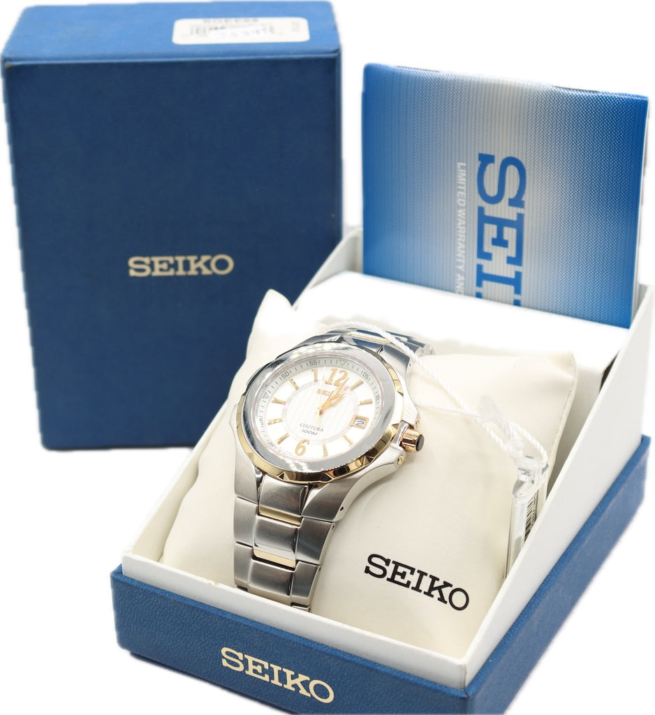 43mm Seiko 7N42-0EJ0 Coutura Men's Quartz Wristwatch 7N42 Japan Steel w Box