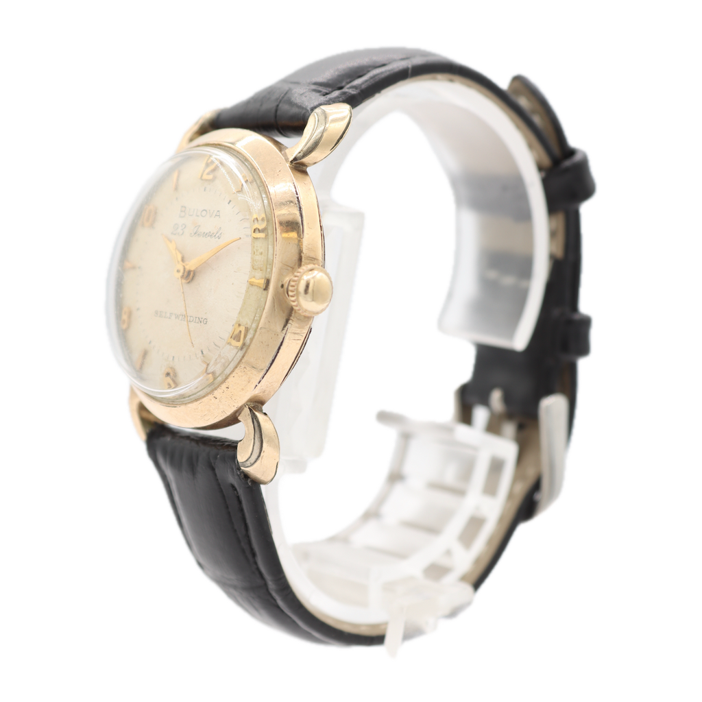 Vintage 1957 Bulova 23 Men's Automatic Wristwatch 10BPAC USA 10k