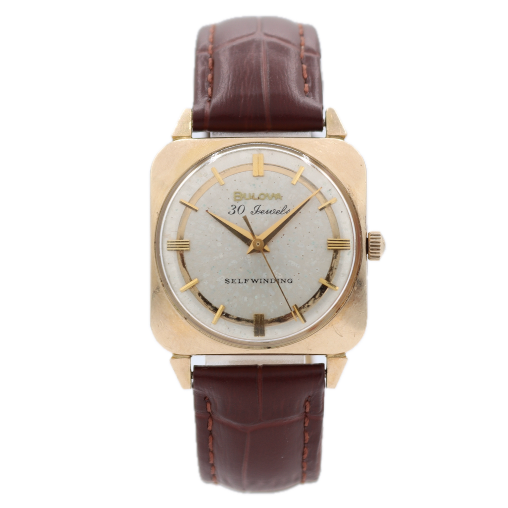 Vintage 28.5mm 1964 Bulova Bulova 30 UW 30J Men's Mechanical Wristwatch 10k RGP