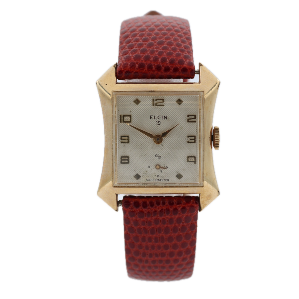 Vintage Elgin 8606 Shockmaster Men's Mechanical Wristwatch 714 USA 10k GF