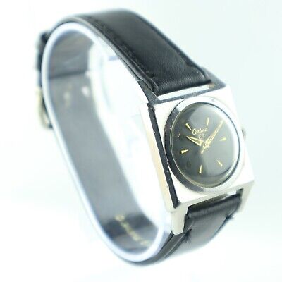 Vintage Certina 5503 Men's Automatic Wristwatch Stainless w Illinois Case Rare